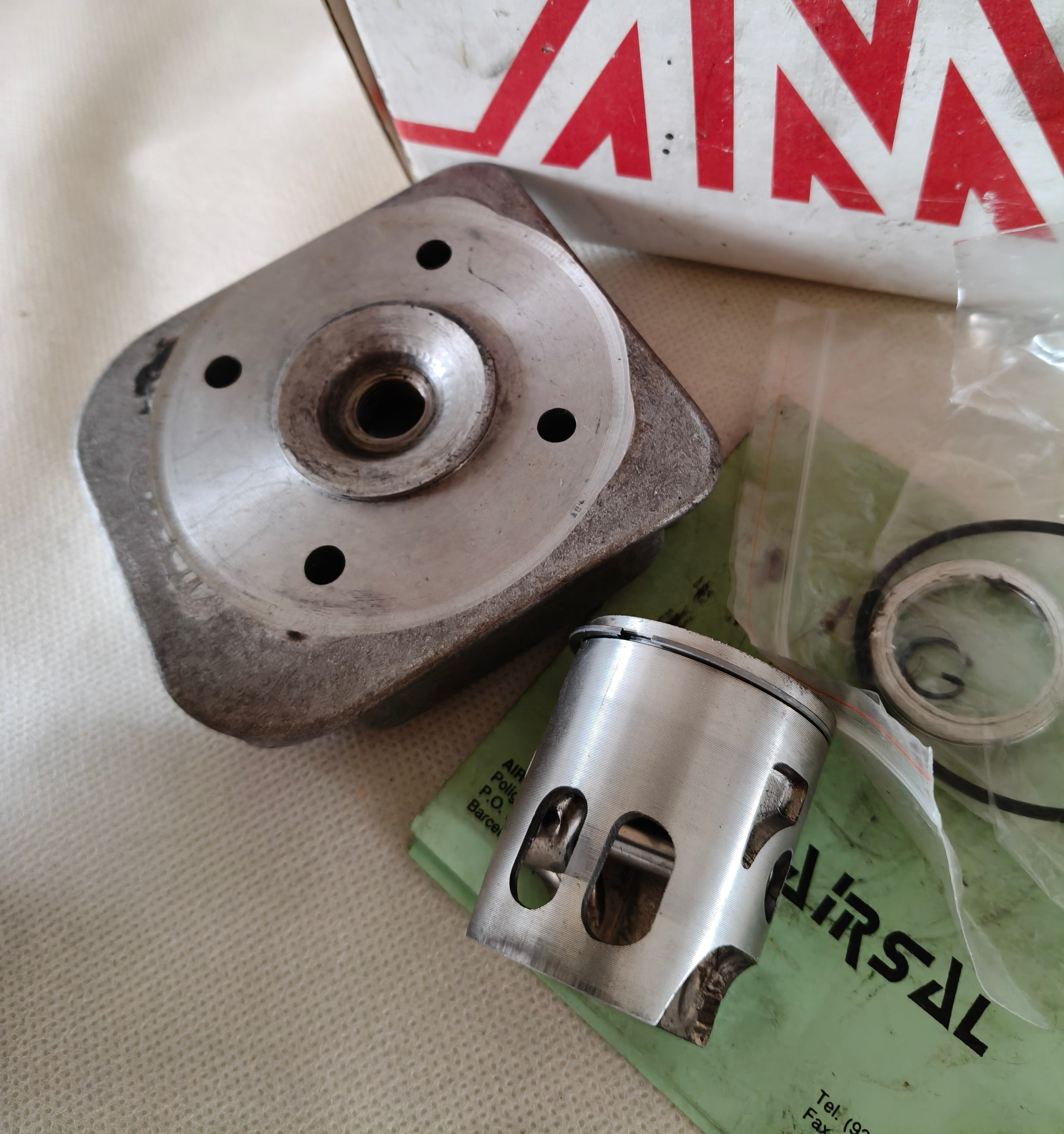 Cylindre piston culasse AIRSAL